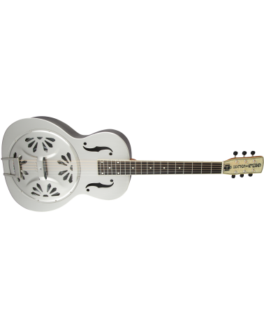 Gretsch G9221 Bobtail Steel Round-Neck A.E., Steel Body Spider Cone Resonator Guitar, Fishman Nashville Resonator Pickup