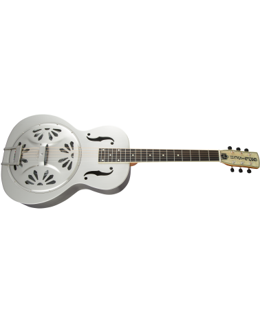 Gretsch G9221 Bobtail Steel Round-Neck A.E., Steel Body Spider Cone Resonator Guitar, Fishman Nashville Resonator Pickup