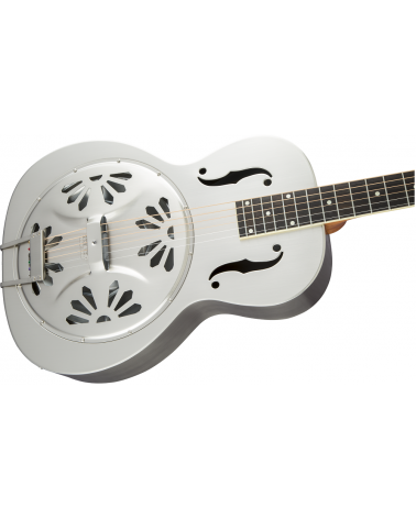 Gretsch G9221 Bobtail Steel Round-Neck A.E., Steel Body Spider Cone Resonator Guitar, Fishman Nashville Resonator Pickup