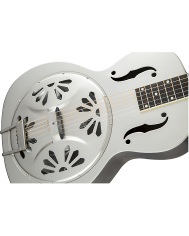 Gretsch G9221 Bobtail Steel Round-Neck A.E., Steel Body Spider Cone Resonator Guitar, Fishman Nashville Resonator Pickup