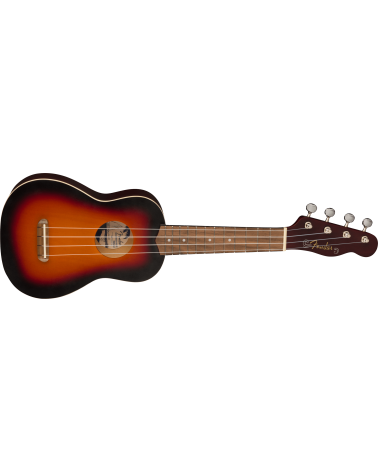 Fender Venice Soprano Uke, Walnut Fingerboard, 2-Color Sunburst