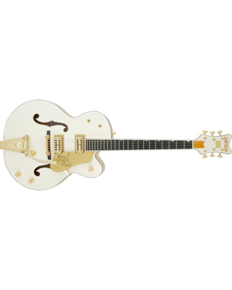 Gretsch G6136T-59 Vintage Select Edition '59 Falcon Hollow Body with Bigsby, TV Jones, Vintage White, Lacquer