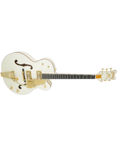 Gretsch G6136T-59 Vintage Select Edition '59 Falcon Hollow Body with Bigsby, TV Jones, Vintage White, Lacquer