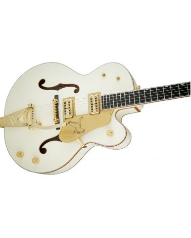 Gretsch G6136T-59 Vintage Select Edition '59 Falcon Hollow Body with Bigsby, TV Jones, Vintage White, Lacquer