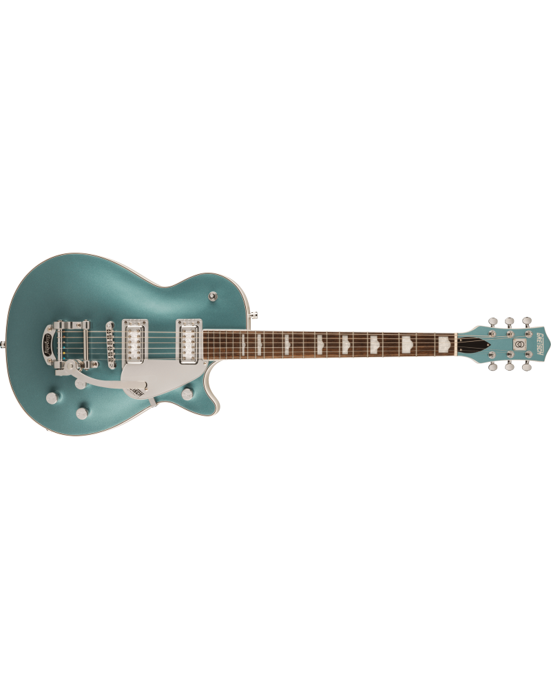 Gretsch G5230T-140 Electromatic 140th Double Platinum Jet with Bigsby, LF, Two-Tone Stone Platinum/Pearl Platinum