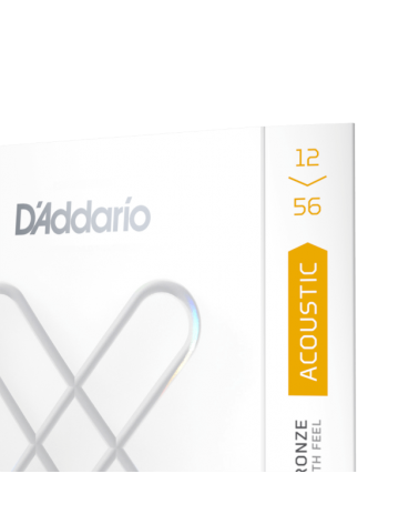 D'Addario XSAPB1253 XS Phosphor Bronze, calibre fino en agudas/medio en graves, 12-56