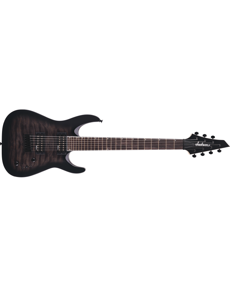 Jackson  JS Series Dinky Arch Top JS22Q-7 DKA HT, Amaranth Fingerboard, Transparent Black Burst