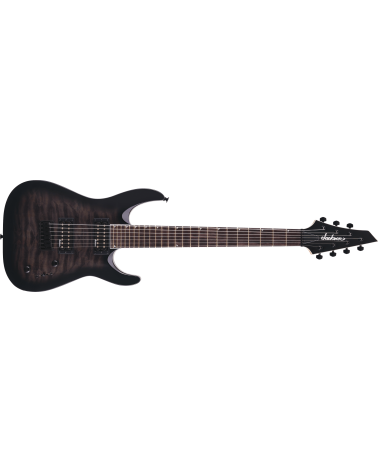 Jackson  JS Series Dinky Arch Top JS22Q-7 DKA HT, Amaranth Fingerboard, Transparent Black Burst