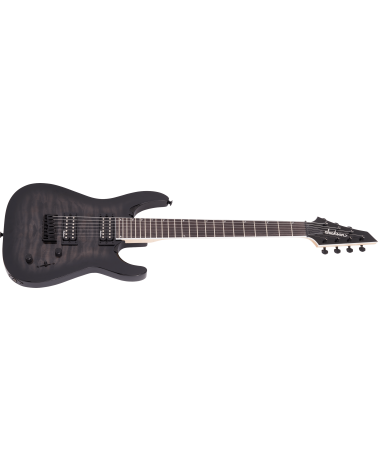 Jackson  JS Series Dinky Arch Top JS22Q-7 DKA HT, Amaranth Fingerboard, Transparent Black Burst