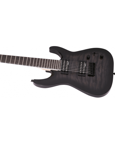 Jackson  JS Series Dinky Arch Top JS22Q-7 DKA HT, Amaranth Fingerboard, Transparent Black Burst