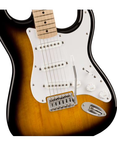 Squier Sonic Stratocaster Maple Fingerboard, White Pickguard, 2-Color Sunburst