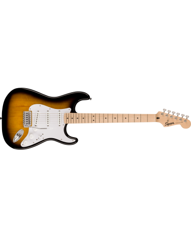 Squier Sonic Stratocaster Maple Fingerboard, White Pickguard, 2-Color Sunburst