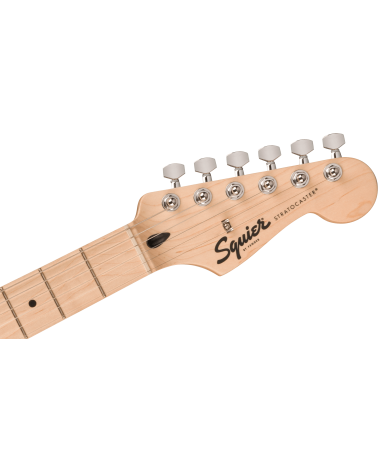 Squier Sonic Stratocaster Maple Fingerboard, White Pickguard, Black