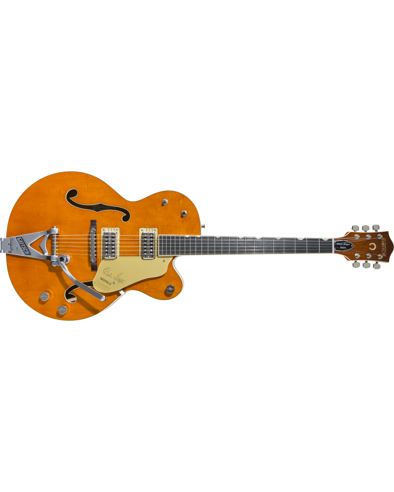 Gretsch G6120T-BSSMK Brian Setzer Signature Nashville Hollow Body '59 "Smoke" with Bigsby, Ebony Fingerboard, Smoke Orange