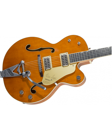 Gretsch G6120T-BSSMK Brian Setzer Signature Nashville Hollow Body '59 "Smoke" with Bigsby, Ebony Fingerboard, Smoke Orange