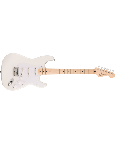 Squier Sonic Stratocaster HT, Maple Fingerboard, White Pickguard, Arctic White