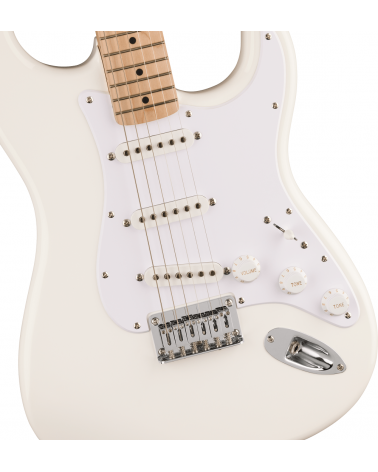 Squier Sonic Stratocaster HT, Maple Fingerboard, White Pickguard, Arctic White