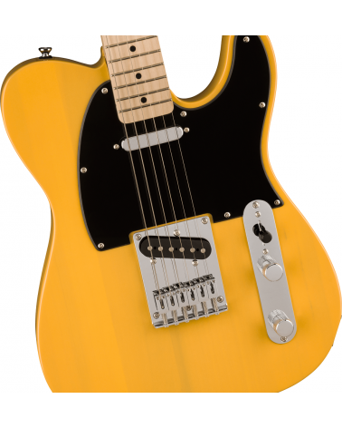 Squier Sonic Telecaster, Maple Fingerboard, Black Pickguard, Butterscotch Blonde