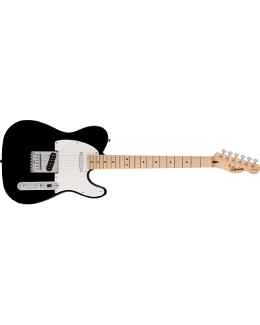 Squier Sonic Telecaster, Maple Fingerboard, White Pickguard, Black