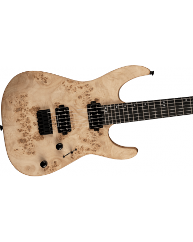 Pro-Mod DK24 HH HT E Mahogany with Poplar Burl, Ebony Fingerboard, Desert Sand