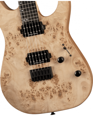 Pro-Mod DK24 HH HT E Mahogany with Poplar Burl, Ebony Fingerboard, Desert Sand