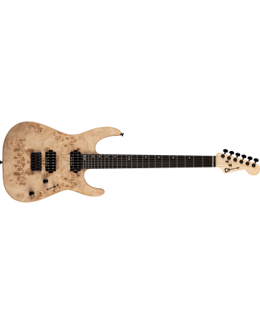 Pro-Mod DK24 HH HT E Mahogany with Poplar Burl, Ebony Fingerboard, Desert Sand