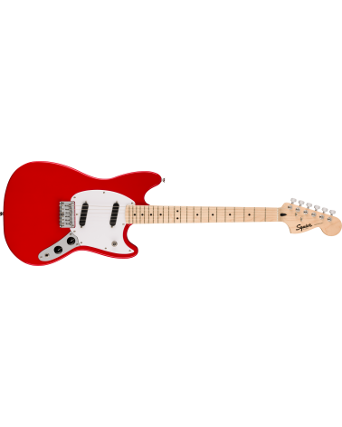 Squier Sonic Mustang, Maple Fingerboard, White Pickguard, Torino Red