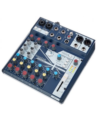 Soundcraft Notepad 8FX Mesa de mezclas compacta 8 canales USB I/O con efectos