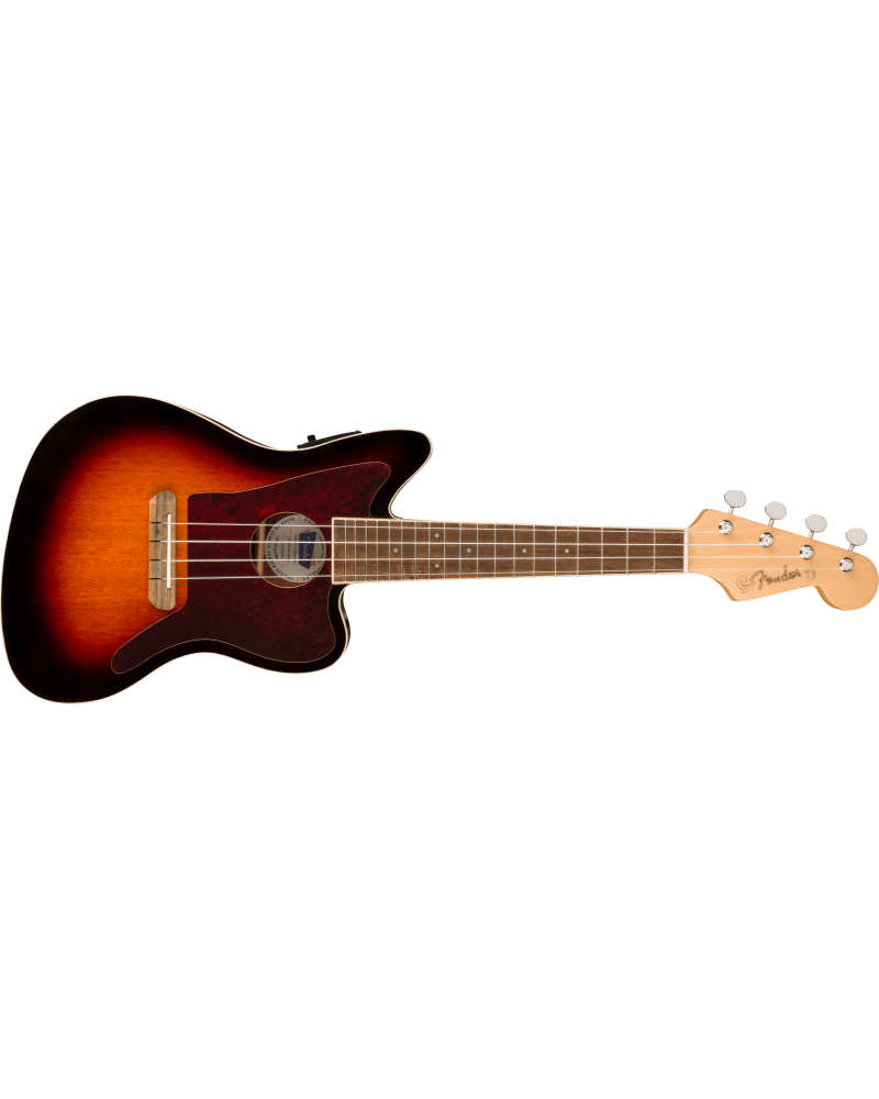 Fender Fullerton Jazzmaster Uke, Walnut Fingerboard, Tortoiseshell Pickguard, 3-Color Sunburst