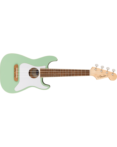 Fullerton Strat Uke, Walnut Fingerboard, White Pickguard, Surf Green