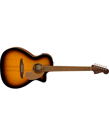 Fender Newporter Player, Walnut Fingerboard, Gold Pickguard, Sunburst