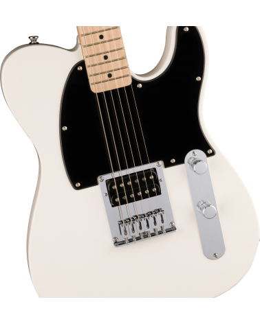 Squier Sonic Esquire H, Maple Fingerboard, Black Pickguard, Arctic White