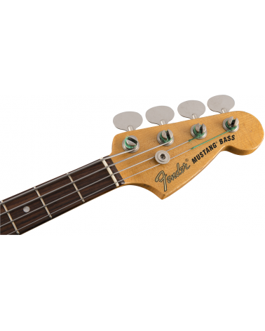 Fender JMJ Road Worn Mustang Bass, Rosewood Fingerboard, Faded Daphne Blue