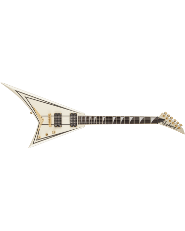 Jackson Pro Series Rhoads RRT-3, Ebony Fingerboard, Ivory with Black Pinstripes