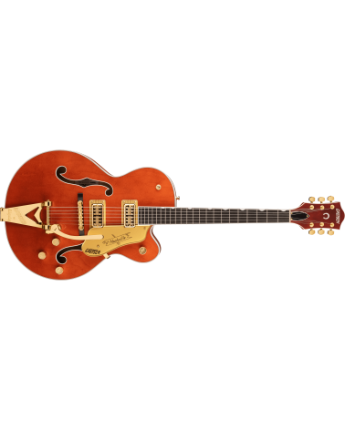 Grestch G6120TG Players Edition Nashville Hollow Body with String-Thru Bigsby and Gold Hardware, Ebony Fingerboard, Orange Stain