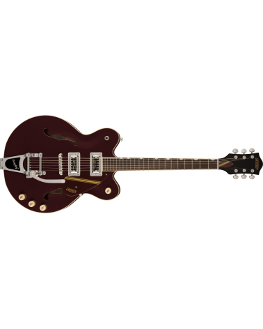 Gretsch G2604T Limited Edition Streamliner Rally II Center Block with Bigsby Laurel Fingerboard, Two-Tone Oxblood/Walnut Stain