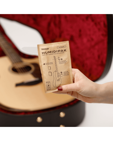 Sistema automático de control de humedad (para guitarra), serie Humidipak de D'Addario. PW-HPK-01