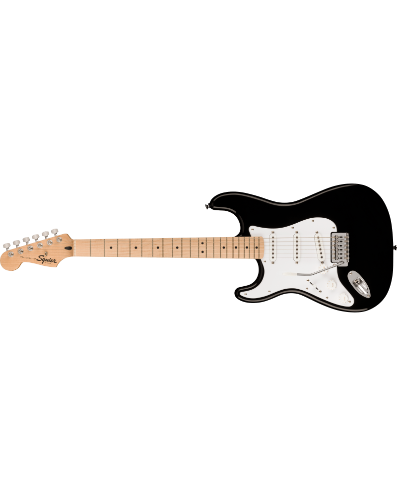 Squier Sonic® Stratocaster® Left-Handed, Maple Fingerboard, White Pickguard, Black