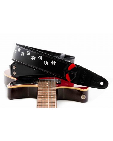 Righton Cat-Bk - Bandolera De Guitarra Righton Serie Mojo Cat Black