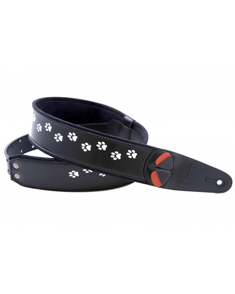 Righton Cat-Bk - Bandolera De Guitarra Righton Serie Mojo Cat Black
