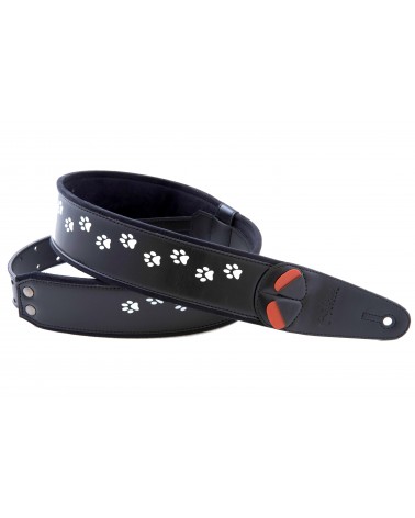 Righton Cat-Bk - Bandolera De Guitarra Righton Serie Mojo Cat Black