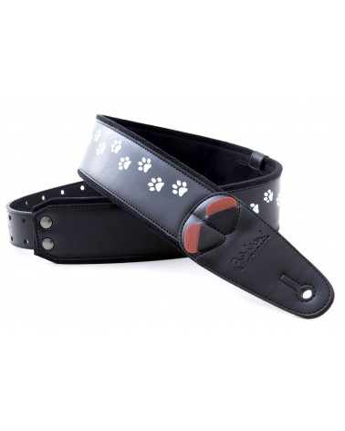 Righton Cat-Bk - Bandolera De Guitarra Righton Serie Mojo Cat Black