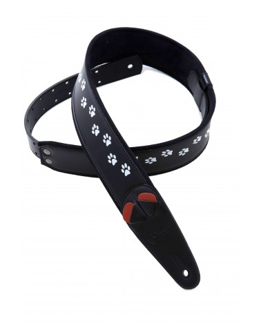 Righton Cat-Bk - Bandolera De Guitarra Righton Serie Mojo Cat Black
