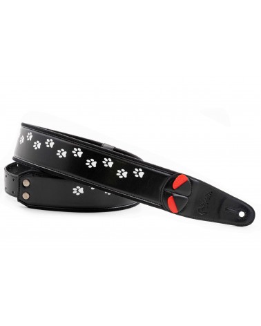 Righton Cat-Bk - Bandolera De Guitarra Righton Serie Mojo Cat Black