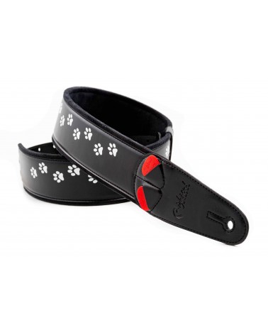 Righton Cat-Bk - Bandolera De Guitarra Righton Serie Mojo Cat Black
