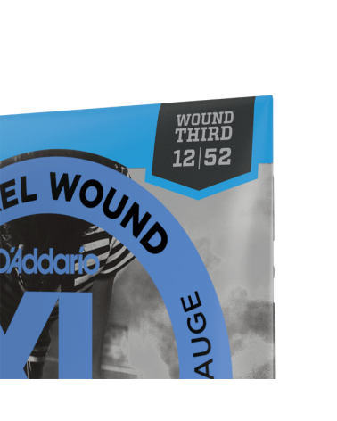 D'Addario EJ21. Entorchado de níquel, calibre jazz fino, 12-52