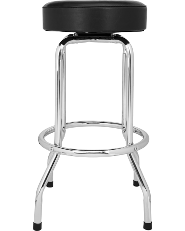 Fender® Custom Shop Chevron Logo Barstool, Black/Chrome, 30"