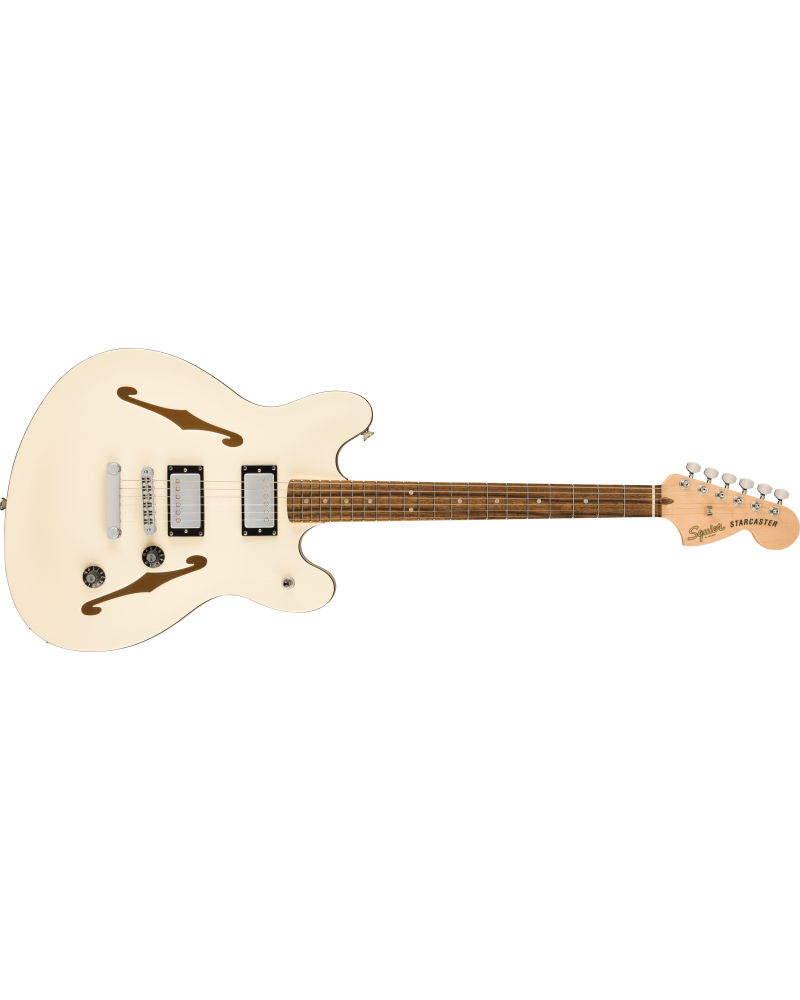 Squier Affinity Series Starcaster Deluxe, Laurel Fingerboard, Olympic White