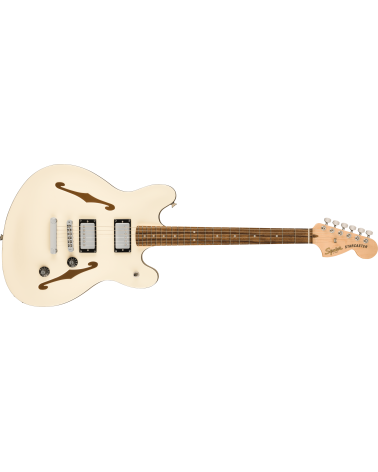 Squier Affinity Series Starcaster Deluxe, Laurel Fingerboard, Olympic White