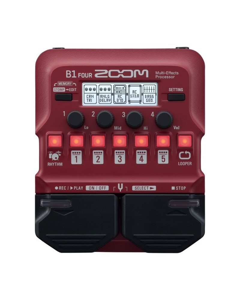 ZOOM B1 FOUR - pedal multiefecto para bajo eléctrico